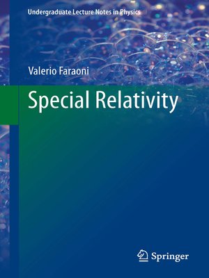 cover image of Special Relativity